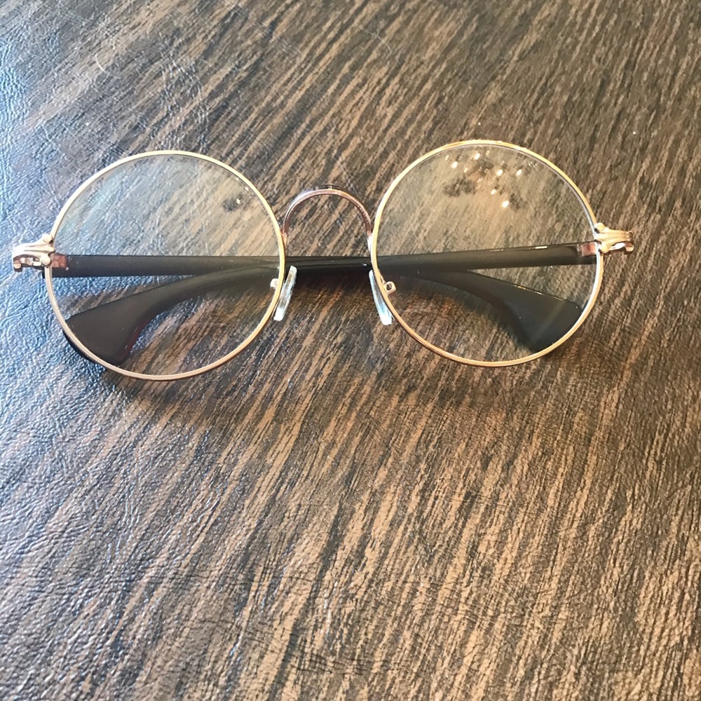 Cute Round Rosegold Vintage Glasses